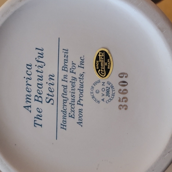 Avon Collectable Stein Numbered 2002 America The Beautiful Stein - Picture 8 of 11